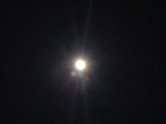 輝く満月